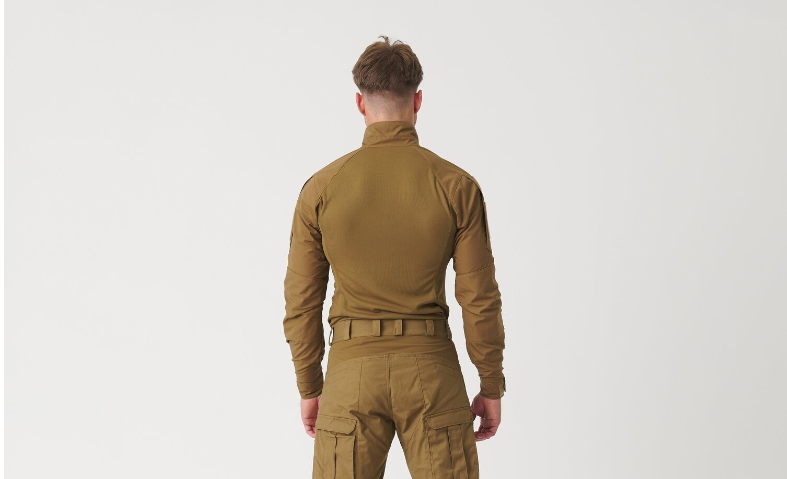 HELIKON MAGLIA MILITARE TATTICA MCDU COMBAT SHIRT NYCO RIPSTOP - RAL 7013 / OLIVE GREEN