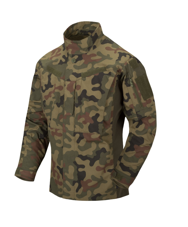 HELIKON CAMICIA MILITARE MODERNA MBDU SHIRT NYCO RIPSTOP - PL WOODLAND