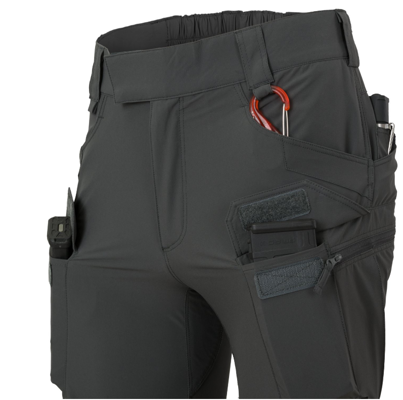 HELIKON PANTALONI TATTICI OTP (OUTDOOR TACTICAL PANTS) VERSASTRETCH LITE - VERDI TAIGA GREEN