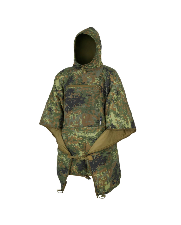 HELIKON GIACCA IMPERMIABILE / SACCO A PELO EMERGENZA SWAGMAN ROLL PONCHO - FLECKTARN BW CAMO