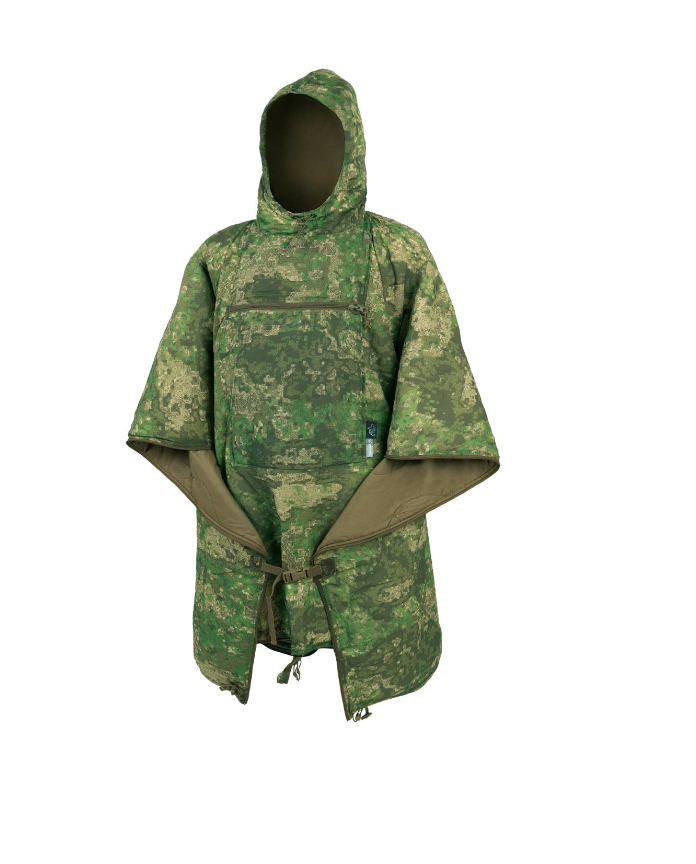 HELIKON GIACCA IMPERMIABILE / SACCO A PELO EMERGENZA SWAGMAN ROLL PONCHO - PENCOTT WILDWOOD