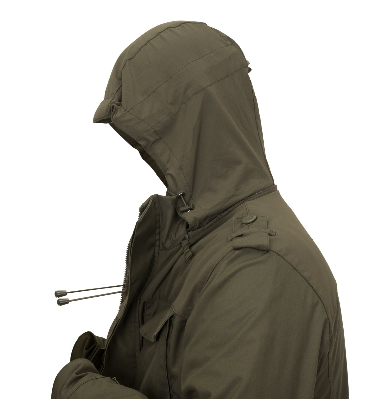 HELIKON GIACCA ANTI VENTO TIPO MILITARE USA M65 COVERT M-65 JACKET - VERDE TAIGA GREEN
