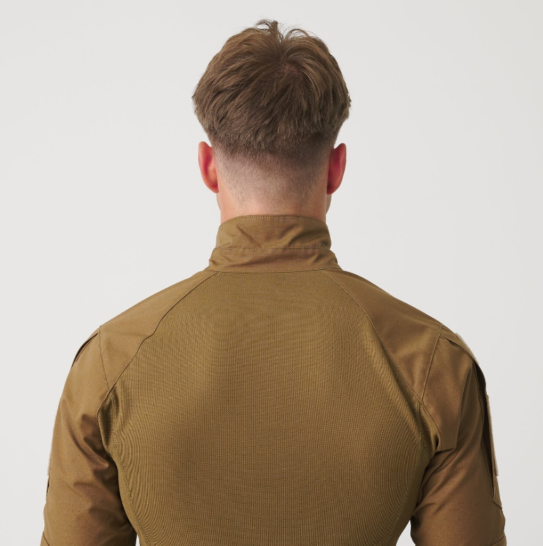 HELIKON MAGLIA MILITARE TATTICA MCDU COMBAT SHIRT NYCO RIPSTOP - RAL 7013 / OLIVE GREEN