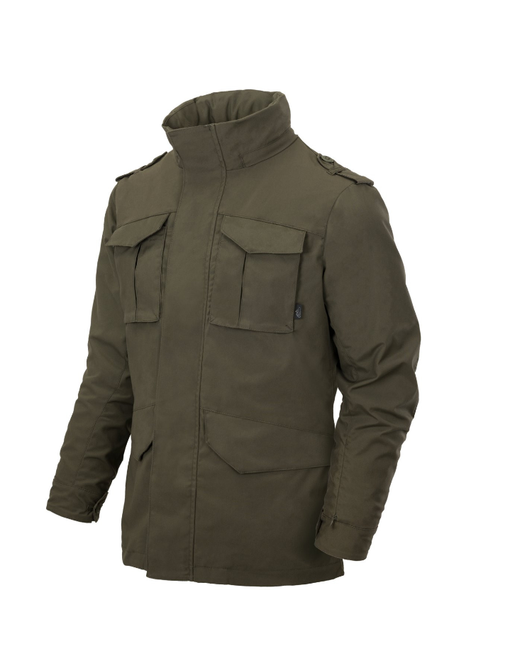 HELIKON GIACCA ANTI VENTO TIPO MILITARE USA M65 COVERT M-65 JACKET - VERDE TAIGA GREEN