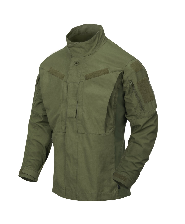 HELIKON CAMICIA MILITARE MODERNA MBDU SHIRT NYCO RIPSTOP - VERDE OLIVE GREEN