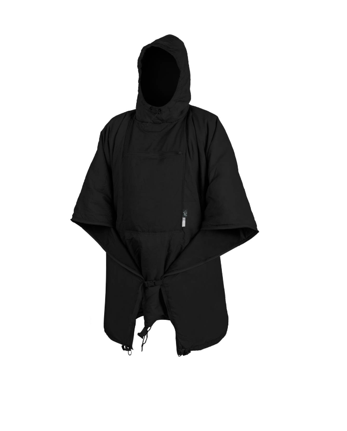 HELIKON GIACCA IMPERMIABILE / SACCO A PELO EMERGENZA SWAGMAN ROLL PONCHO - NERA BLACK