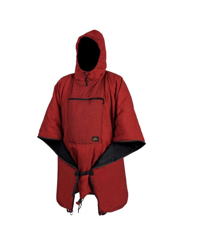 HELIKON GIACCA IMPERMIABILE / SACCO A PELO EMERGENZA SWAGMAN ROLL PONCHO - ROSSO CRIMSON SKY