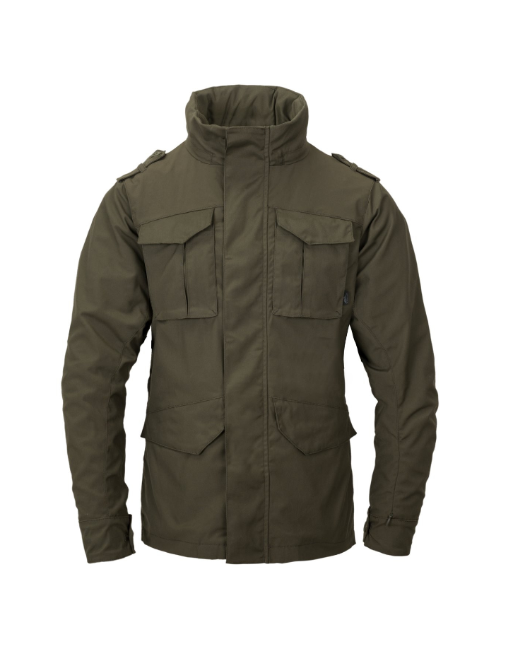 HELIKON GIACCA ANTI VENTO TIPO MILITARE USA M65 COVERT M-65 JACKET - VERDE TAIGA GREEN