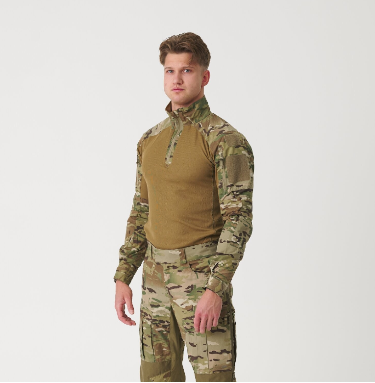 HELIKON MAGLIA MILITARE TATTICA MCDU COMBAT SHIRT NYCO RIPSTOP - MULTICAM MC CAMO