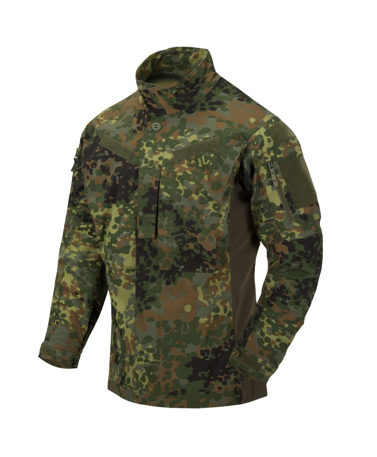HELIKON CAMICIA MILITARE MODERNA MBDU SHIRT NYCO RIPSTOP - FLECKTARN BW CAMO