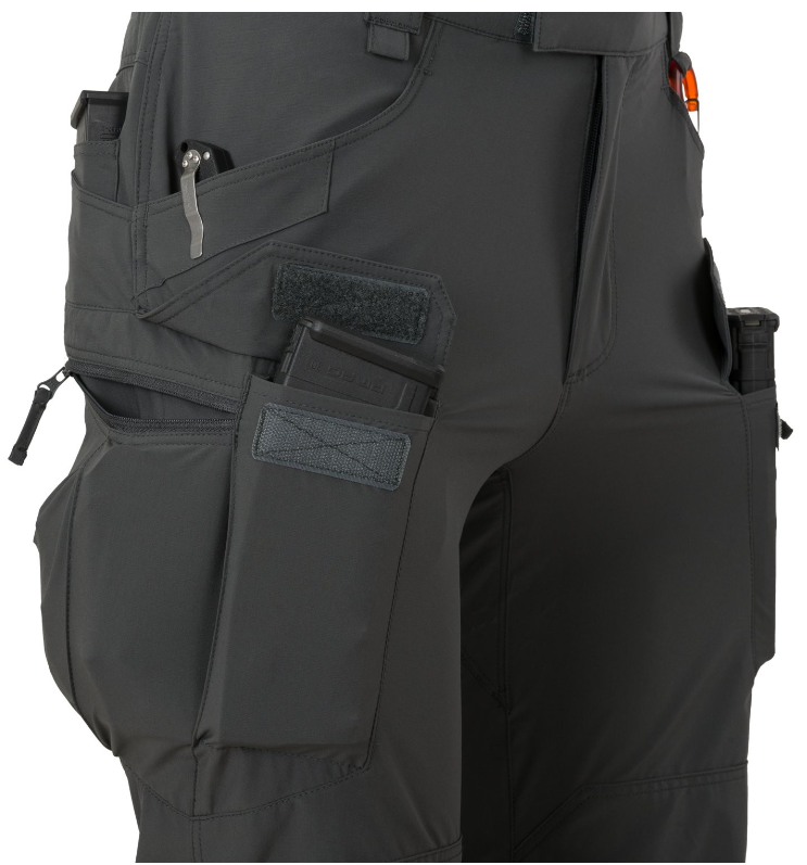 HELIKON PANTALONI TATTICI OTP (OUTDOOR TACTICAL PANTS) VERSASTRETCH LITE - VERDI TAIGA GREEN