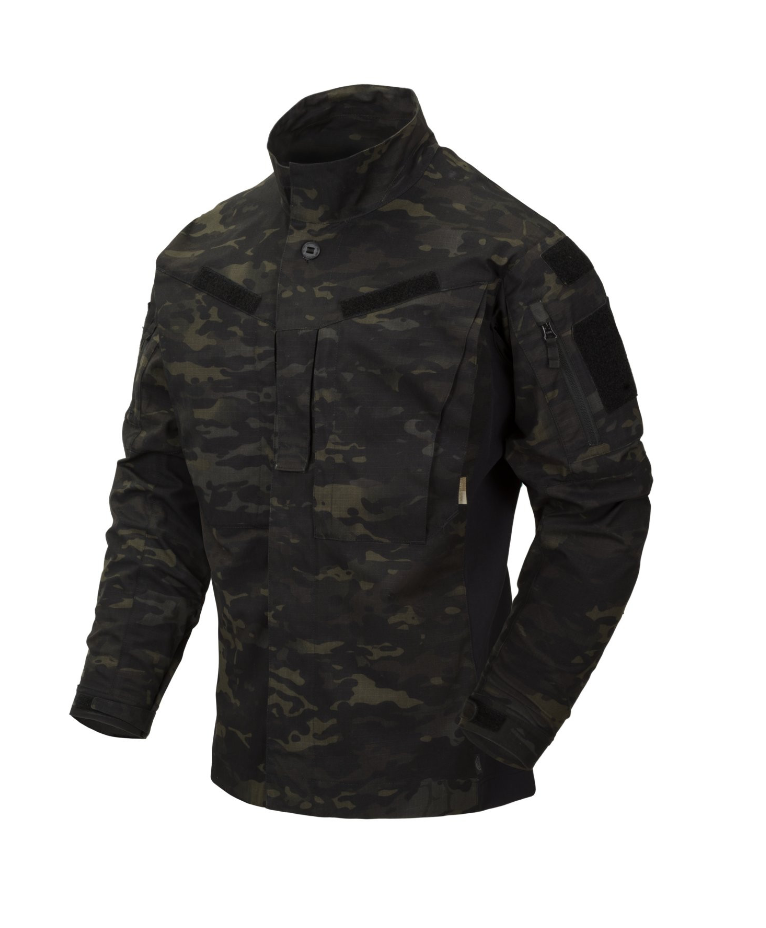 HELIKON CAMICIA MILITARE MODERNA MBDU SHIRT NYCO RIPSTOP - MULTICAM BLACK MC CAMO