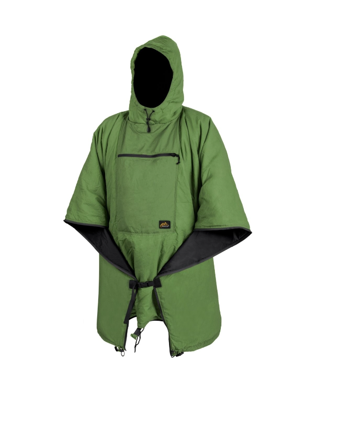 HELIKON GIACCA IMPERMIABILE / SACCO A PELO EMERGENZA SWAGMAN ROLL PONCHO - VERDE GRASS GREEN
