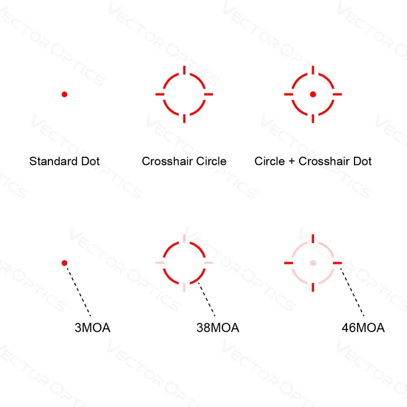 VECTOR OPTICS RED DOT FRENZY-X 1x19x26 MRS Gen. 2 (multi reticolo) NERO