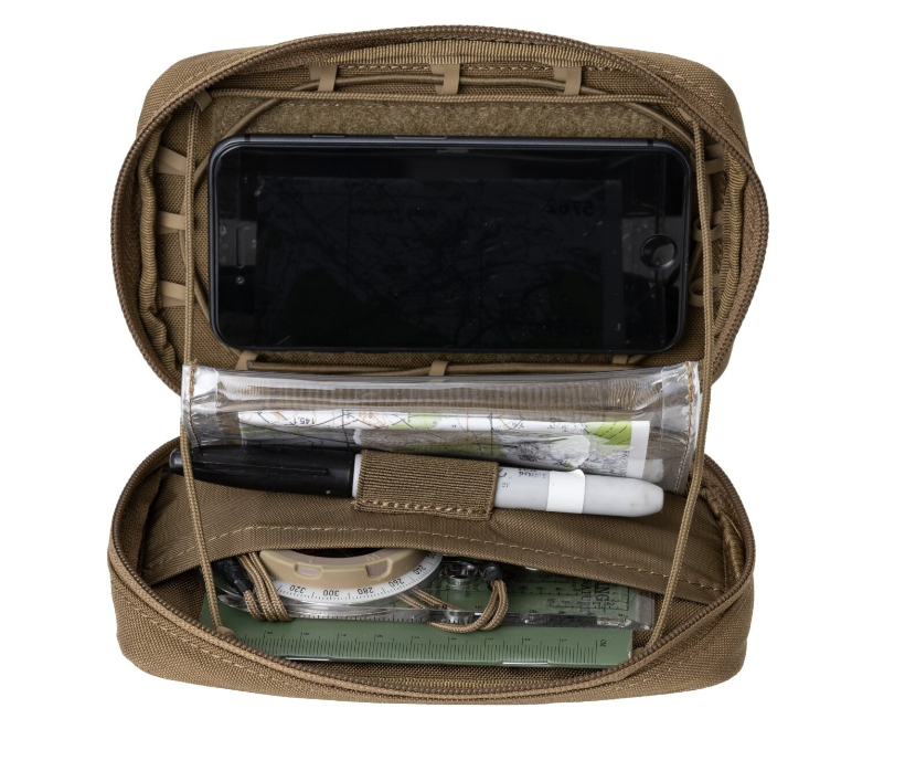 HELIKON TEX TASCA FRONTALE GUARDIAN ADMIN POUCH TELEFONO / MAPPE - VERDE OLIVE GREEN