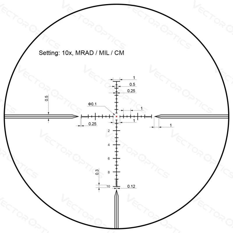 VECTOR OPTICS OTTICA PROFESSIONALE TAURUS 6-24x50 HD SFP NERA