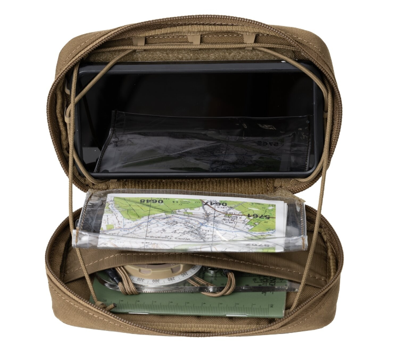 HELIKON TEX TASCA FRONTALE GUARDIAN ADMIN POUCH TELEFONO / MAPPE - VERDE OLIVE GREEN