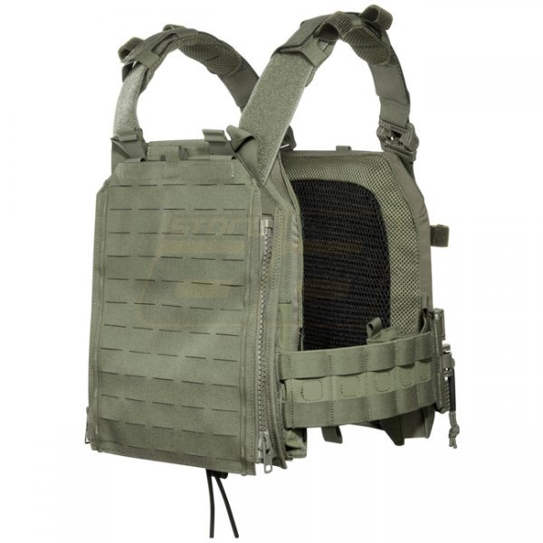 TASMANIAN TIGER TATTICO VEST PLATE CARRIER MILITARE LASER CUT QR LC ZP - VERDE OD GREEN