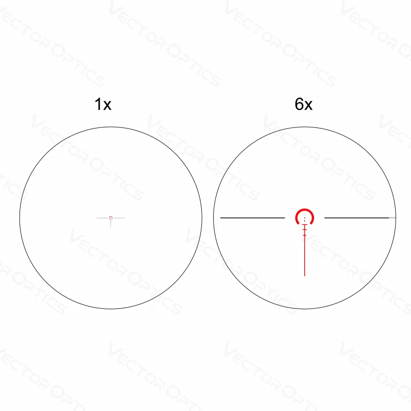 VECTOR OPTICS OTTICA PROFESSIONALE TAURUS 1-6 x 24 FFP - LPVO NERA