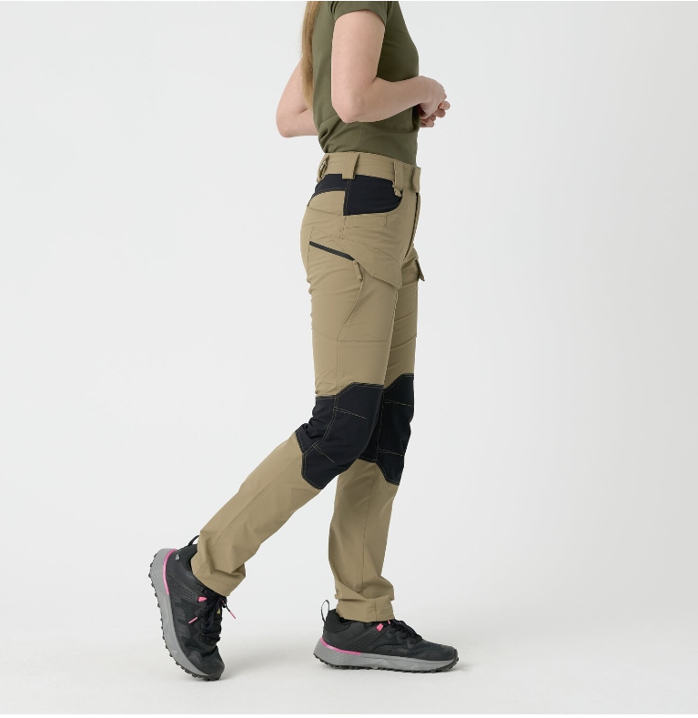 HELIKON TEX PANTALONI DONNA TREKKING OTP (OUTDOOR TACTICAL PANTS)VERSASTRETCH - KHAKI / BLACK