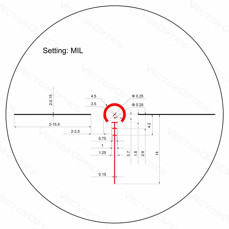 VECTOR OPTICS OTTICA PROFESSIONALE TAURUS 1-6 x 24 FFP - LPVO NERA