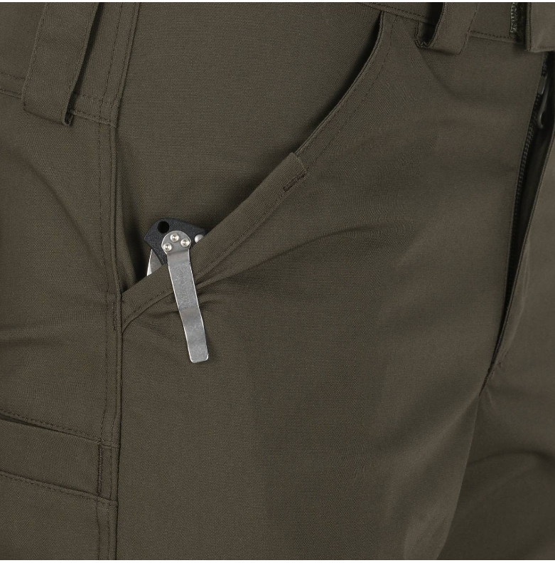 HELIKON PANTALONI LAVORO WOODSMAN PANTS - TAIGA GREEN/BLACK