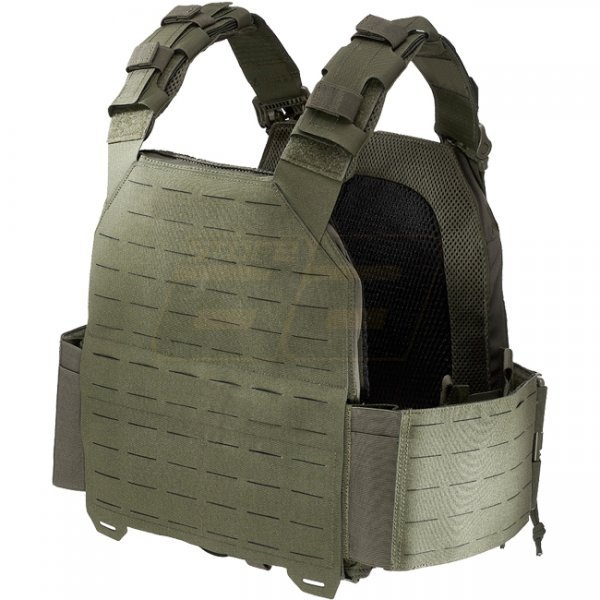 TASMANIAN TIGER TATTICO VEST PLATE CARRIER MILITARE LASER CUT QR LC - VERDE OD GREEN