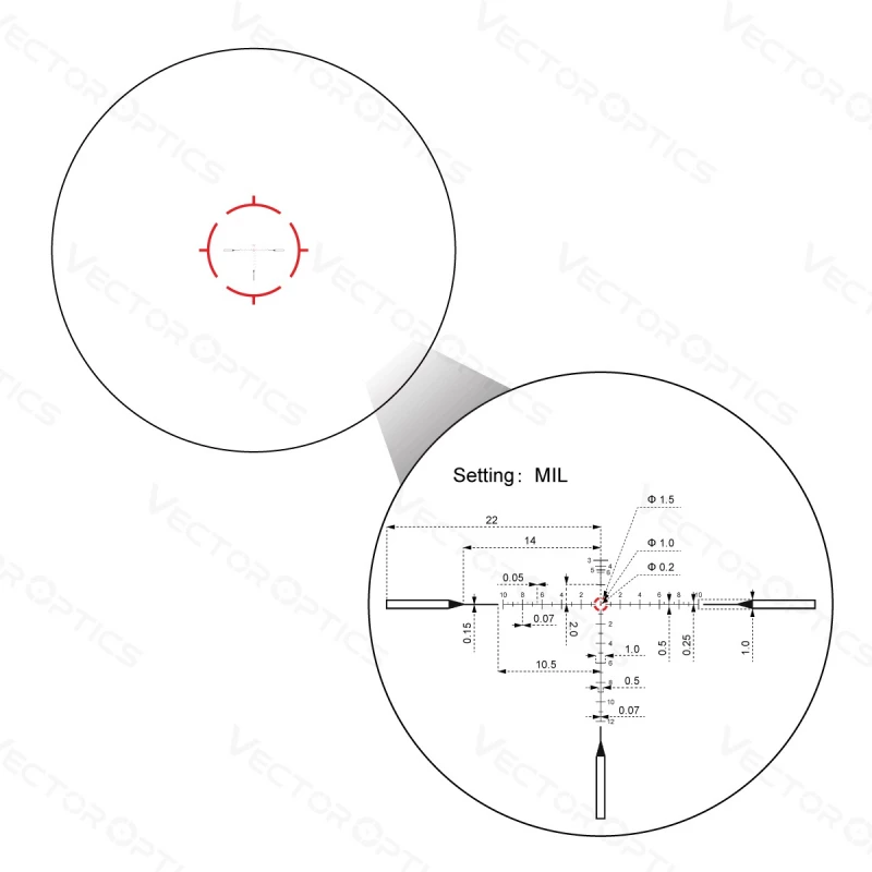 VECTOR OPTICS OTTICA PROFESSIONALE CONTINENTAL X10 1-10x28 ED FFP (LPVO) NERA