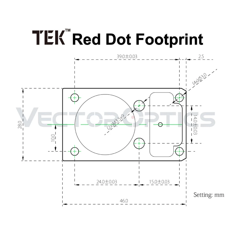 VECTOR OPTICS PUNTO ROSSO RED DOT FRENZY 1x20x28 TEK NERO