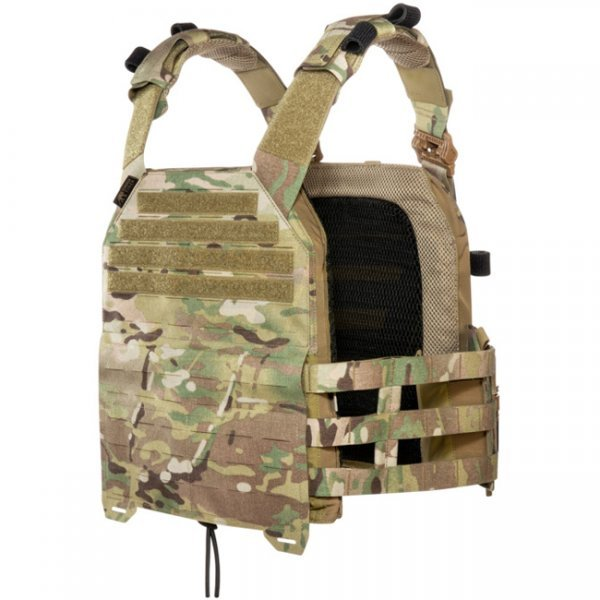 TASMANIAN TIGER TATTICO VEST PLATE CARRIER MILITARE LASER CUT QR LC - MULTICAM MC CAMO