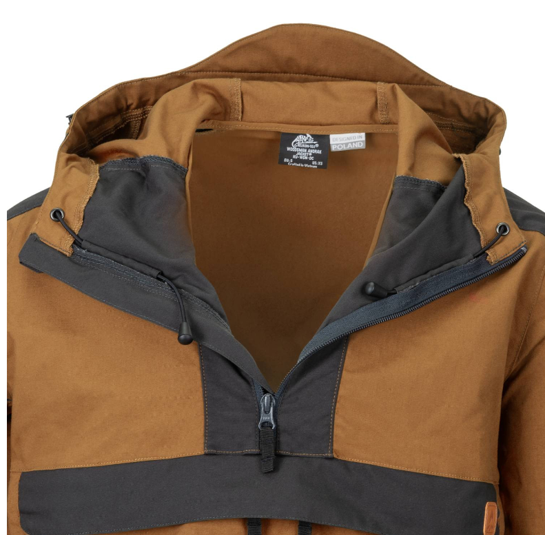 HELIKON GIACCA SOFTSHELL WOODSMAN ANORAK JACKET - COYOTE/ASH GREY