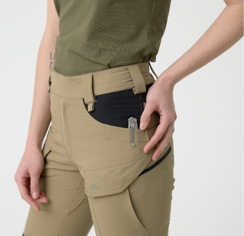 HELIKON TEX PANTALONI DONNA TREKKING OTP (OUTDOOR TACTICAL PANTS) VERSASTRETCH - ROSSI CRIMSON SKY/BLACK