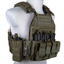 GFC Tattico completo modello QRB fast PLATE CARRIER militare in cordura - VERDE OD