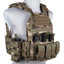 GFC Tattico completo modello QRB fast PLATE CARRIER militare in cordura - MULTICAM CP camo