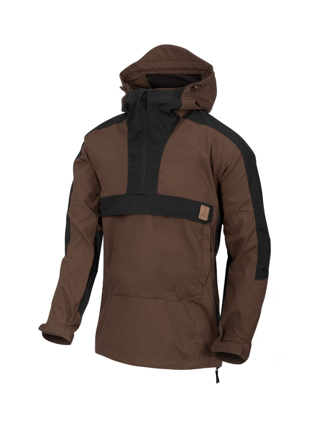 HELIKON GIACCA SOFTSHELL WOODSMAN ANORAK JACKET - EARTH BROWN/BLACK