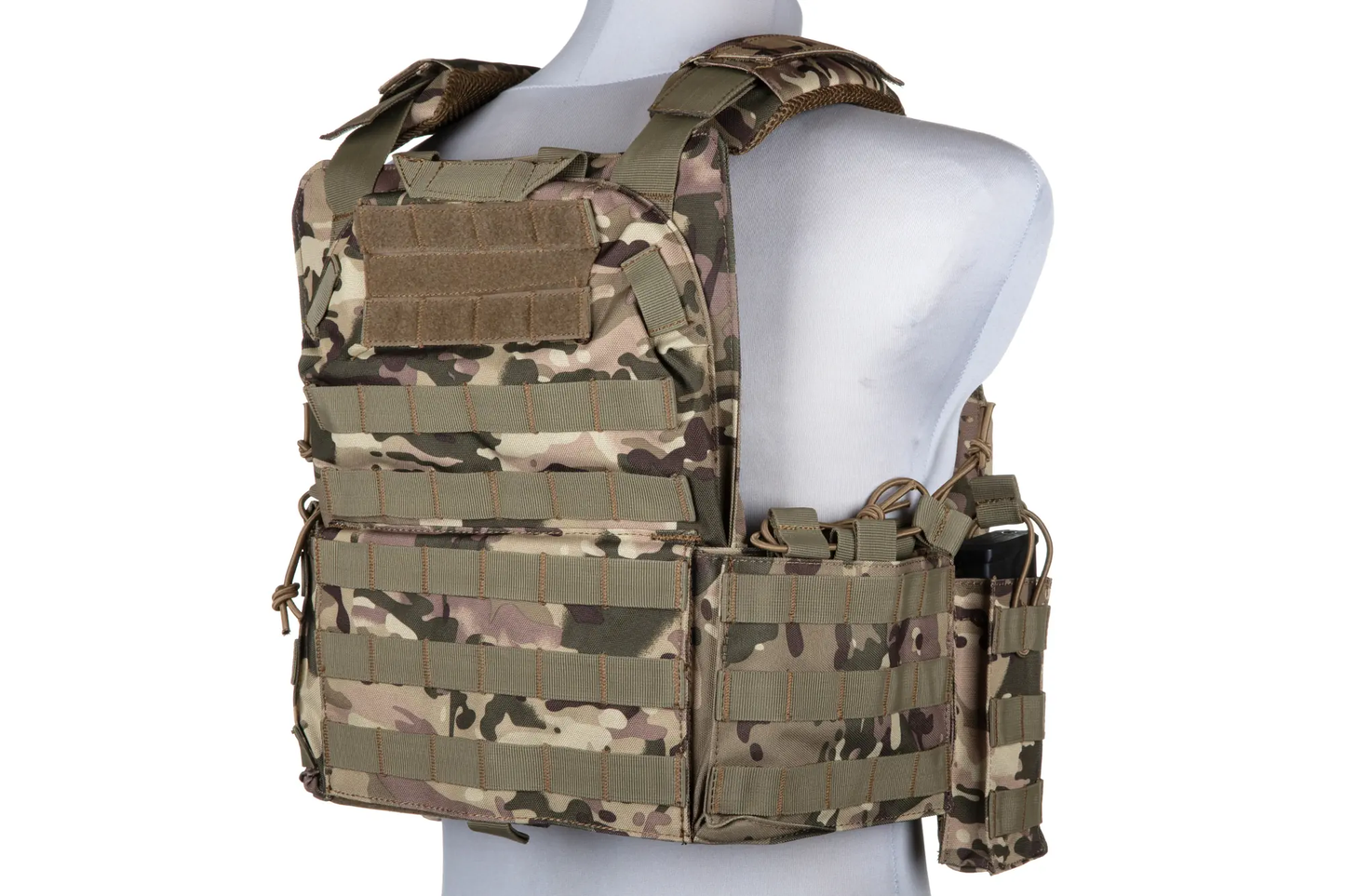 GFC Tattico completo modello QRB fast PLATE CARRIER militare in cordura - MULTICAM CP camo