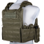 GFC Tattico completo modello QRB fast PLATE CARRIER militare in cordura - VERDE OD