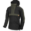 HELIKON GIACCA SOFTSHELL WOODSMAN ANORAK JACKET - BLACK/TAIGA GREEN