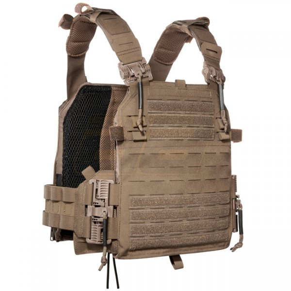 TASMANIAN TIGER TATTICO VEST PLATE CARRIER MILITARE LASER CUT QR LC ZP - COYOTE CB TAN (copia)