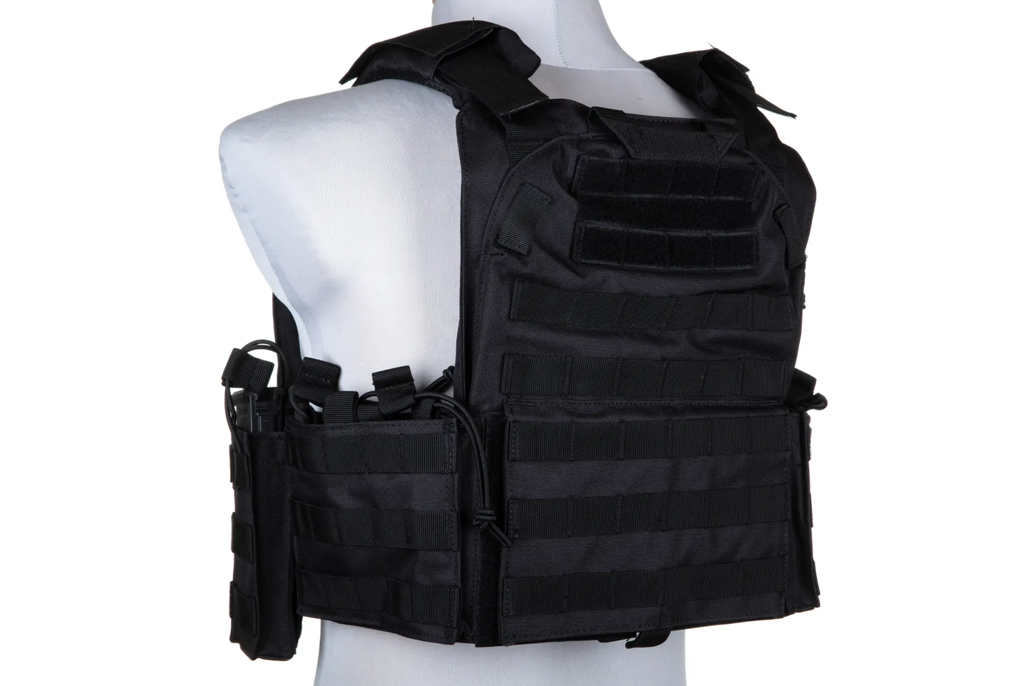 GFC Tattico completo modello QRB fast PLATE CARRIER militare in cordura - NERO