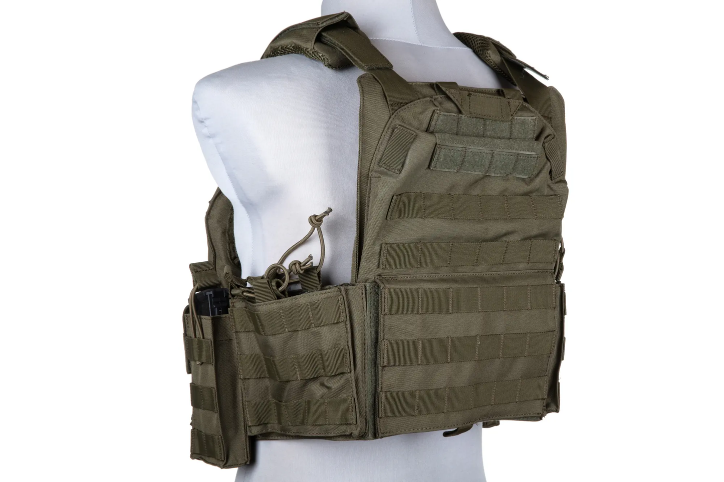 GFC Tattico completo modello QRB fast PLATE CARRIER militare in cordura - VERDE OD