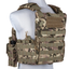 GFC Tattico completo modello QRB fast PLATE CARRIER militare in cordura - MULTICAM CP camo