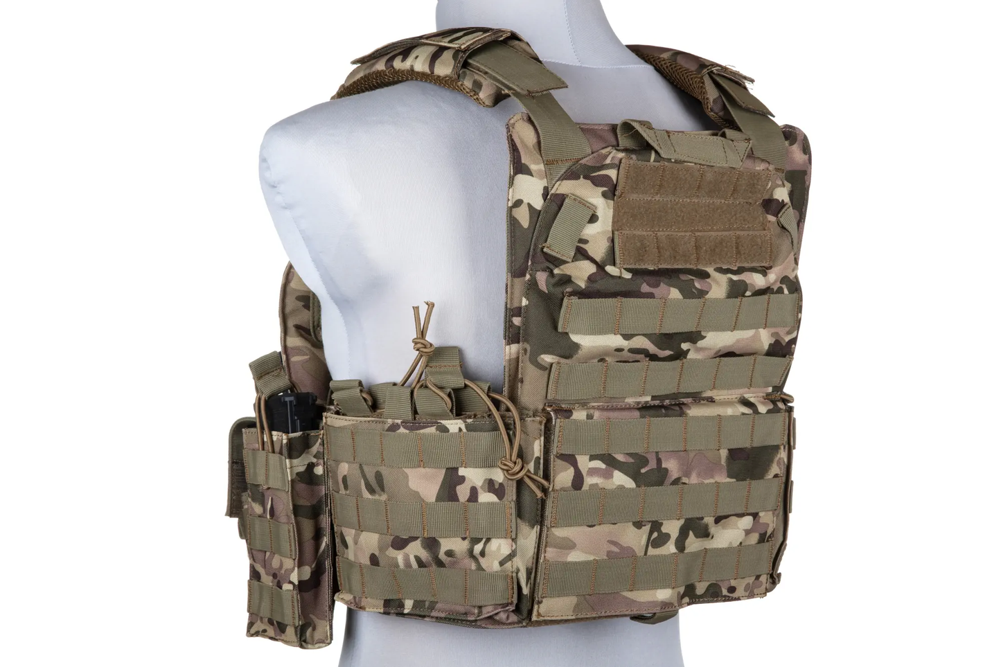 GFC Tattico completo modello QRB fast PLATE CARRIER militare in cordura - MULTICAM CP camo