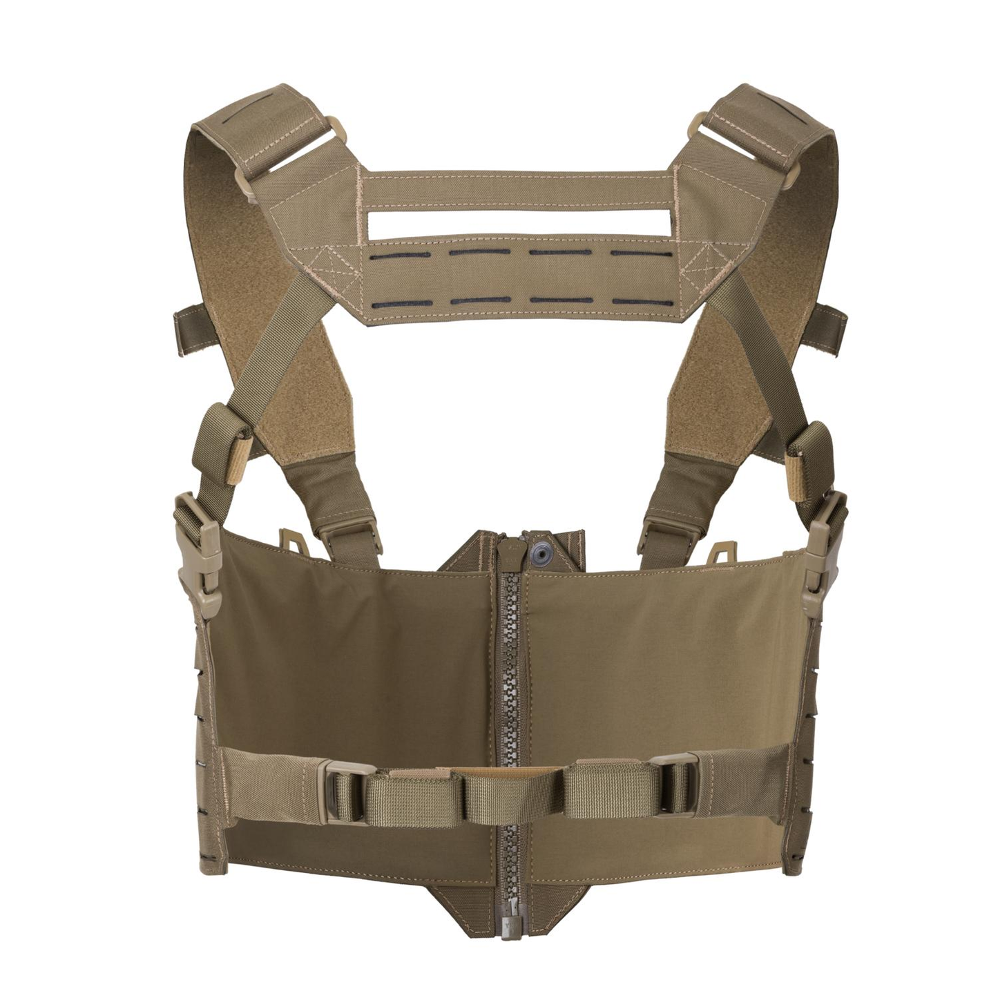 DIRECT ACTION BASE TATTICO VEST SF WARWICK ZIP FRONT CHEST RIG - VERDE ADAPTIVE GREEN