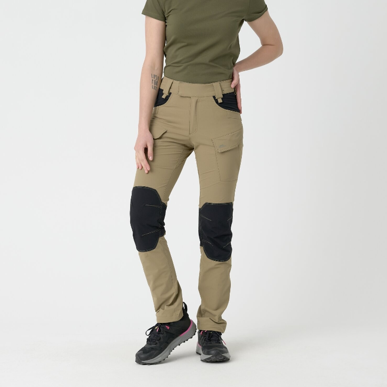 HELIKON TEX PANTALONI DONNA TREKKING OTP (OUTDOOR TACTICAL PANTS)VERSASTRETCH - VERDI TAIGA GREEN