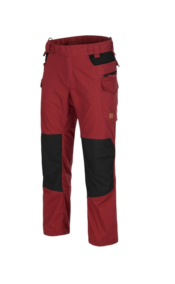 HELIKON PANTALONI TATTICI DA LAVORO PILGRIM PANTS - ROSSI CRIMSON SKY/BLACK