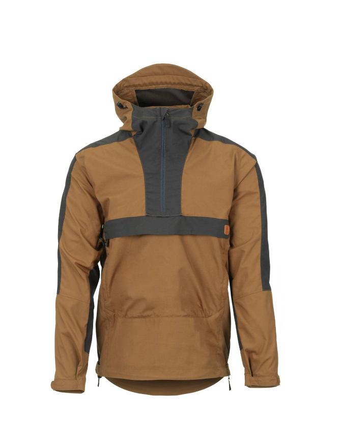 HELIKON GIACCA SOFTSHELL WOODSMAN ANORAK JACKET - EARTH BROWN/BLACK